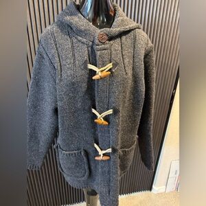 Replay Uomo Knitwear Men's Hooded Toggle Cardigan Sweater Coat 100% Shetland